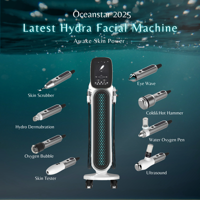 এআই স্কিন ডায়াগনসিস সহ 500W পেশাদার হাইড্রা ফেসিয়াল সরঞ্জাম অ-আক্রমণাত্মক অ্যান্টি-এজিং চিকিত্সা